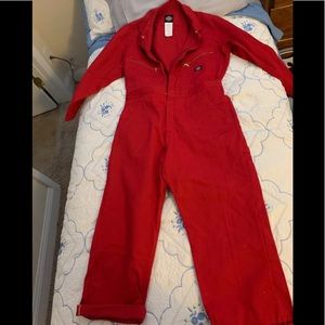 Dickie’s women’s boiler suit red fits large